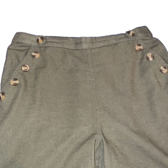 American Eagle Women Elastic Waist Structured Pleated Shorts Size Large - Picture 8 of 8